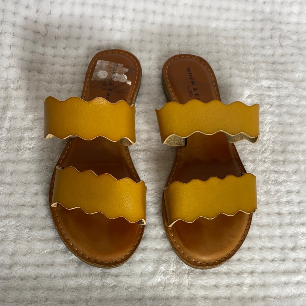 Rock & Candy by Zigi mustard Yellow Beachie Sandals